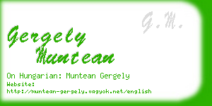 gergely muntean business card